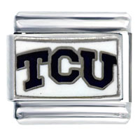 Italian Charms - tcu texas christian sports italian charm Image.