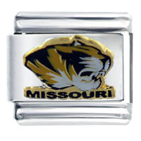 Italian Charms - missouri tiger sports italian charm Image.