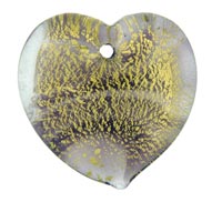 Pendants - murano glass heart pendant Image.