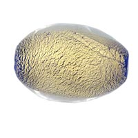 Murano Glass Jewelry - oval gold murano glass Image.