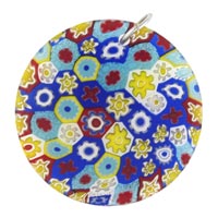 Pendants - millefiori colorful murano glass pendant Image.