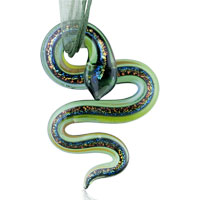 Pendants - green snake murano pendant Image.