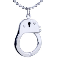Pendants - stainless steel manacle pendant Image.