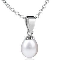 Pendants - natural fancy pearl pendant sterling silver Image.