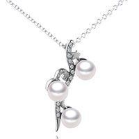 Pendants - pearl and star pendant sterling silver Image.