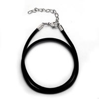 Necklaces - 18 inch black velvet rope necklace Image.