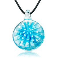 Pendants - round shape with beautiful flower pattern pendant Image.