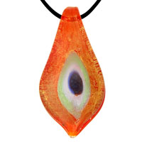 Pendants - orange evil eye pendant Image.