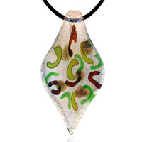 Pendants - modern abstract leaf pendant Image.