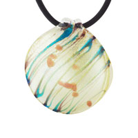 Pendants - round ivory white pendant Image.