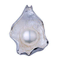 Pendants - leaf 925 sterling silver pendant Image.