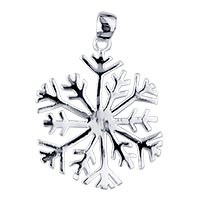 Pendants - sterling silver snowflake pendant Image.