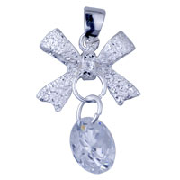 Pendants - bowknot 925 sterling silver pendant Image.