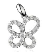 Pendants - asymmetric butterfly 925 sterling silver pendant Image.