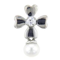 Pendants - fresh water pearl with birthday stone pendant Image.