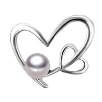 Pendants - fresh water pearl heart pendant pd_st065_x06 Image.