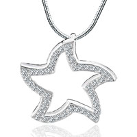 Pendants - open cz star pendant Image.