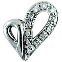Pendants - studded heart pendant Image.
