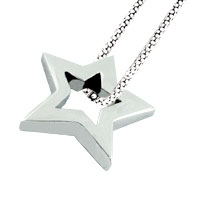 Sterling Silver Jewelry - sterling silver star pendant Image.