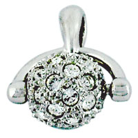 Pendants - rolling ball of cz stones pendant Image.