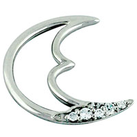 Pendants - studded half moon pendant Image.