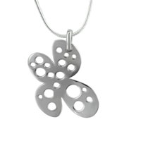 Pendants - sterling silver butterfly shape pendant Image.