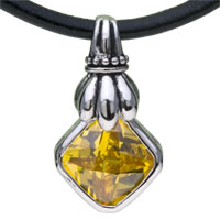 Pendants - topaz crystal 925 sterling silver pendant Image.