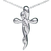 Pendants - two snakes 925 sterling silver pendant Image.