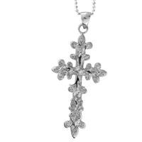 Pendants - fancy floral cross pendant Image.