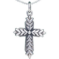 Sterling Silver Jewelry - leaves 925 sterling silver pendant Image.
