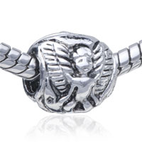 European Beads - exotic ancient cambodian silver plated european beads Image.
