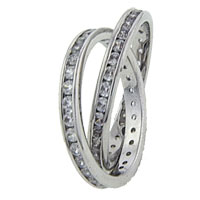 Rings - size 7 double band cz ring Image.