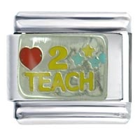 Italian Charms - love to teach italian charm Image.