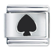Italian Charms - card spades symbol italian charm Image.
