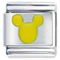 Italian Charms - micky yellow italian charm Image.