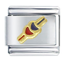 Italian Charms - shooting heart italian charm Image.