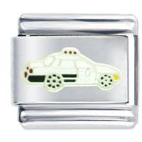 Italian Charms - police car italian charm Image.