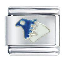 Italian Charms - blue bird italian charm Image.