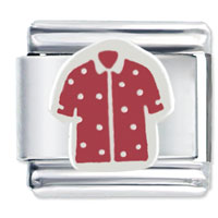 Italian Charms - bright red sweater italian charm Image.