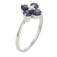 Rings - size 6 amethyst cross ring Image.