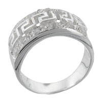 Rings - size 6 round cut cz inca ring Image.