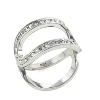 Rings - size 7 double row cz ring Image.