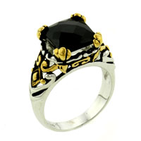 Rings - filagree onyx black rings Image.