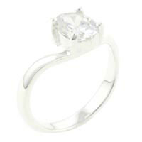 Rings - size 7 oval cut cz wrap ring Image.