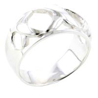 Rings - size 7 twisted ribbon sterling silver ring Image.