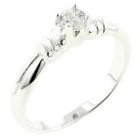 Rings - size 7 round cut cz promise ring Image.