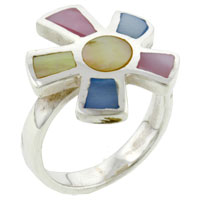 Rings - size 7 spring flower Image.