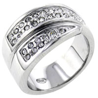 Rings - size 8 cz wrap stacking ring Image.
