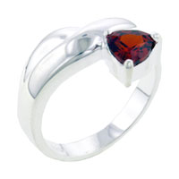 Rings - size 8 citrine triangle ring Image.