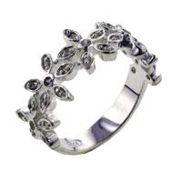 Rings - size 8 flower cz ring Image.